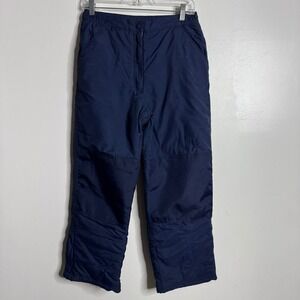 Kids L L Bean Navy Blue Insulated Snow Pants Size 14‎ Waterproof Winter Gear